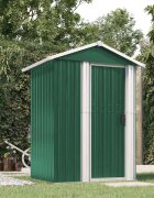 vidaXL Градинска барака зелена 126x975x177 см поцинкована стомана