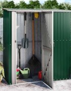 vidaXL Градинска барака зелена 1805x97x2095 см поцинкована стомана
