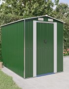 vidaXL Градинска барака зелена 192x274x223 см поцинкована стомана