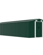 vidaXL Градинска барака зелена 257x779x181 см поцинкована стомана