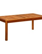 vidaXL Градинска кафе маса 110x60x45 см акация масив