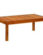 vidaXL Градинска кафе маса 90x50x36 см акация масив