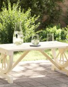 vidaXL Градинска кафе маса 90x50x40 см масивна ела
