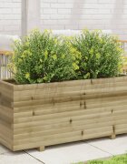 vidaXL Градинска кашпа 110x40x495 см импрегниран бор
