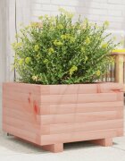 vidaXL Градинска кашпа 40x40x265 см масивна дугласка дървесина