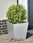 vidaXL Градинска кашпа 40x40x40 см поцинкована стомана