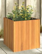 vidaXL Градинска кашпа 45x45x45 см масивна акация
