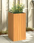 vidaXL Градинска кашпа 45x45x90 см масивна акация