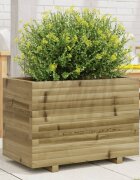 vidaXL Градинска кашпа 70x40x495 см импрегнирано борово дърво