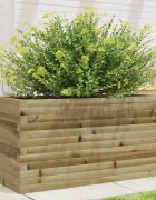 vidaXL Градинска кашпа 90x40x455 см импрегниран бор