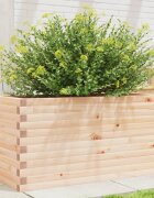 vidaXL Градинска кашпа 90x40x455 см масивна борова дървесина
