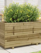 vidaXL Градинска кашпа 90x40x495 см импрегниран бор