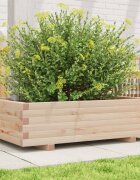 vidaXL Градинска кашпа 90x60x265 см масивна борова дървесина