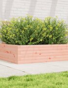 vidaXL Градинска кашпа 90x90x23 см дугласко дърво масив