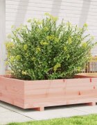 vidaXL Градинска кашпа 90x90x265 см масивна дугласка дървесина