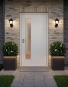 vidaXL Градинска кашпа с LED осветление 2 бр. Черно 30 x 30 x 30 cm