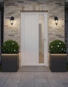 vidaXL Градинска кашпа с LED осветление 2 бр. Черно 40 x 40 x 40 cm