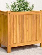 vidaXL Градинска кашпа с вложка 54x31x50 см масивна акация