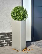 vidaXL Градинска кашпа триъгълна 40x345x75 см неръждаема стомана