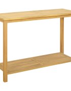 vidaXL Градинска конзолна маса Светъл акация 110 x 40 x 75 cm