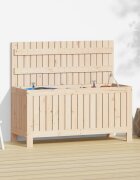 vidaXL Градинска кутия за съхранение 108x425x54 см бор масив