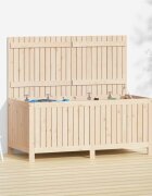 vidaXL Градинска кутия за съхранение 134x68x64 см бор масив