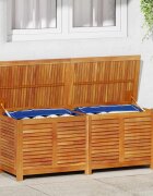 vidaXL Градинска кутия за съхранение 150x50x56 см акациево дърво масив