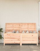 vidaXL Градинска кутия за съхранение 150x50x565 см чам масив