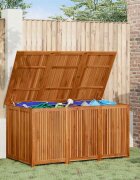 vidaXL Градинска кутия за съхранение 150x80x75 см акациево дърво масив