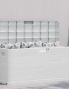 vidaXL Градинска кутия за съхранение 280 л светлосива