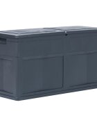 vidaXL Градинска кутия за съхранение 320 л черна