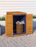 vidaXL Градинска кутия за съхранение 70x87x104 см акациево дърво масив
