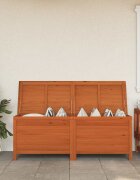 vidaXL Градинска кутия за съхранение кафява 150x50x565 см чам масив