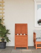 vidaXL Градинска кутия за съхранение кафява 50x49x565 см чам масив