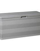 vidaXL Градинска кутия за съхранение сива 117x45x56 см