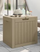 vidaXL Градинска кутия за съхранение сива 555x43x53 см полипропилен