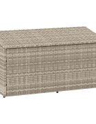 vidaXL Градинска кутия за съхранение Светло сиво 110x50x58 cm