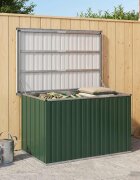 vidaXL Градинска кутия за съхранение зелена 109x67x65 см