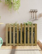 vidaXL Градинска леха тип ограда 100x50x70 см импрегниран бор масив