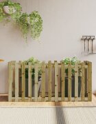 vidaXL Градинска леха тип ограда 150x50x70 см импрегниран бор масив