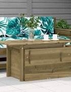 vidaXL Градинска маса 100x50x75 см импрегнирано борово дърво