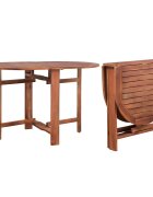 vidaXL Градинска маса 120x70x74 см акация масив