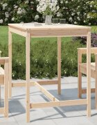 vidaXL Градинска маса 121x825x110 см борово дърво масив
