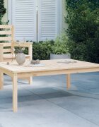 vidaXL Градинска маса 121x825x45 см борово дърво масив