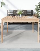 vidaXL Градинска маса 121x825x76 см борово дърво масив