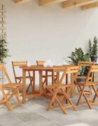 vidaXL Градинска маса 130x90x72 см акация масив