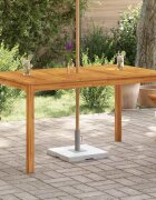 vidaXL Градинска маса 140x80x74 см акация масив