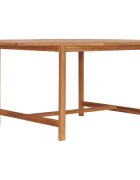 vidaXL Градинска маса 150x150x75 cм тиково дърво масив