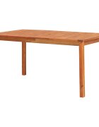 vidaXL Градинска маса 150x90x74 см акация масив