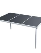vidaXL Градинска маса 150x90x74 см черна стомана